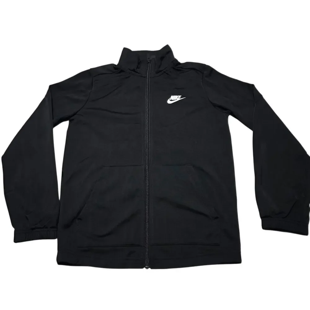 Nike Sportswear Tracksuit Jacket Kids Medium Black White DD0324-010 Youth
